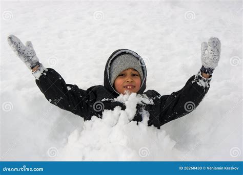 boy  snow stock photo image   december flake