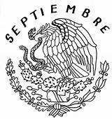 Mexico Escudo Septiembre Bandera Mexicano Independencia Mexicanos Simbolos Patrios Mexicana Banderas Niños Unidos águila Físicas Escolares Palitos Indepencia Getdrawings sketch template