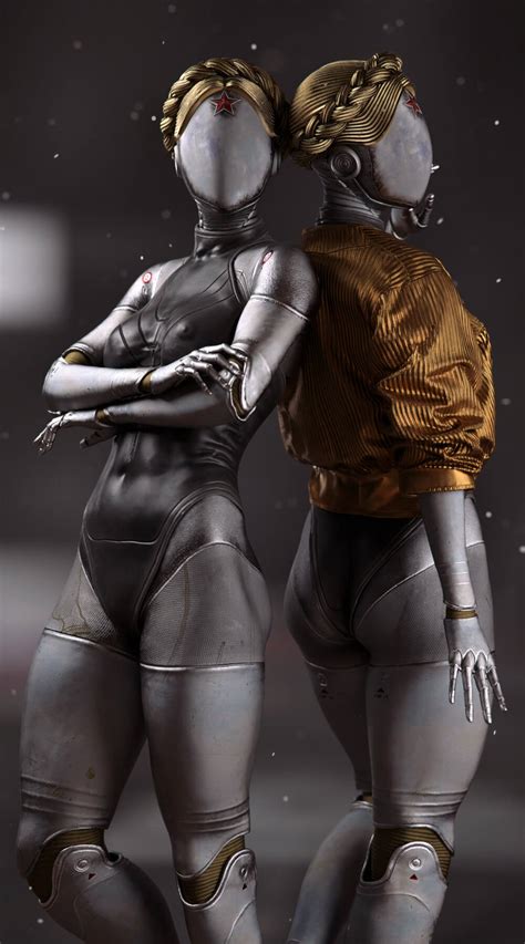 Atomic Heart Ballerina Twins Left Right For Genesis 8 Female Daz