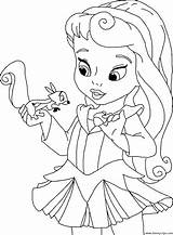 Coloring Pages Princess Disney Baby Only Princesses sketch template