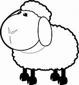 Sheep Clip Mouth Lamb Outline Coloring Clipart Farm Face Cartoon Animals Vector Animal Clker Para Ovejas Pages Un Read Da sketch template