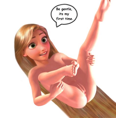 rule 34 3d disney female female only human lying nude on back pussy raised legs rapunzel solo