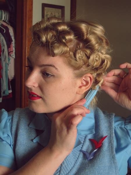 tutorial a marilyn pin curl set va voom vintage