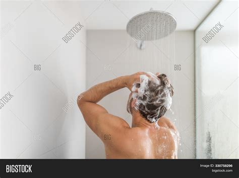 Man Taking Shower Image And Photo Free Trial Bigstock
