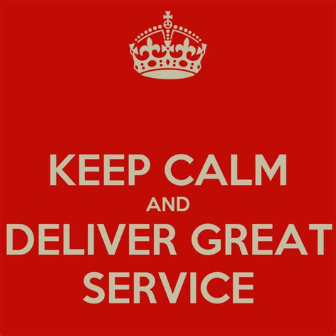 calm  deliver great service poster dr  calm  matic