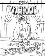 Aristocats Coloring Kids Fun Votes sketch template