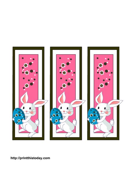easter printables  bookmarks easter gift tag