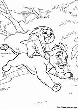 Lion Roi Kion Savane Disegni Coloriages Courent Coloriez Simba Scar Leon Guardia Guarda Leão Catégorie Préférés Dibujos sketch template