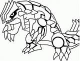 Groudon Coloring Pages Pokemon Primal Kyogre Drawing Lineart Color Clipart Getdrawings Printable Print Comments Coloringhome sketch template