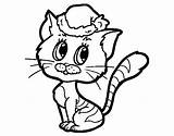 Christmas Cat Coloring Cats Pages Coloringcrew Colorear Pets sketch template