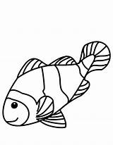 Coloring Clownfish Clown Fish Popular sketch template