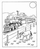 Train Coloring Pages Sheets Trains Steam West Old Vintage Adult Color Engine Colouring Railroad Kids Print Wild Book Embroidery Drawing sketch template