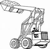 Loader Traktor Deere Putih Hitam Skid Forklift Steer Diferencias sketch template