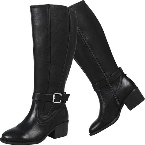 Luoika Womens Knee High Boots Wide Width Extra Wide Calf Winter Boots