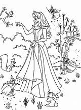 Coloring Aurora Princess Getdrawings Pages sketch template