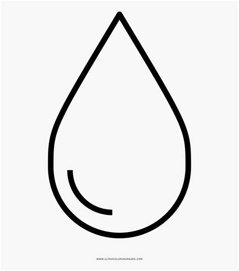 raindrop clipart colouring page drop  water  coloring hd png