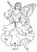 Coloring Pages Fairy Adult Kids Adults Easy Drawing Tutorials Templates sketch template