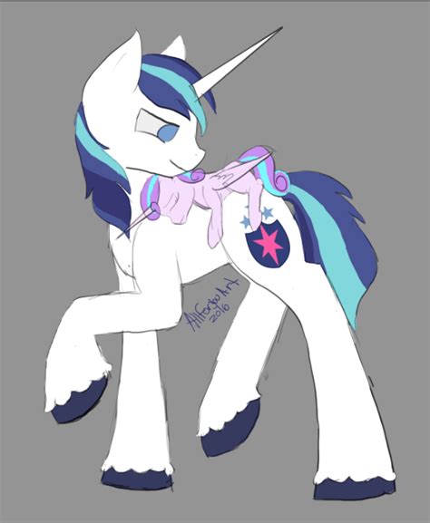 shining armor and flurry heart by allforyouart on deviantart