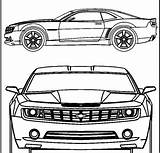 Coloring Pages Chevy Camaro Print Library Clipart Colouring sketch template
