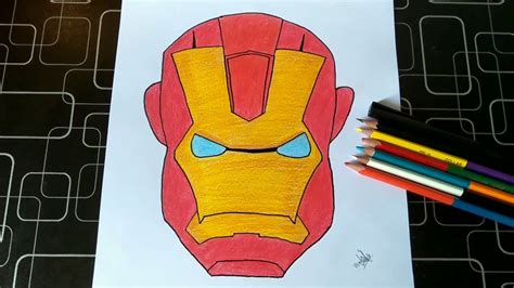 easy iron man drawing learn how to draw youtube