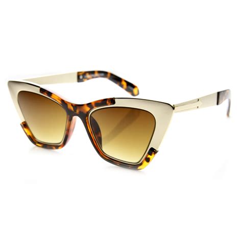 womens modern designer fashion cat eye sunglasses zerouv