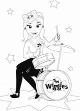 Wiggles Colouring Pages Emma Printable Getcolorings Wiggle sketch template