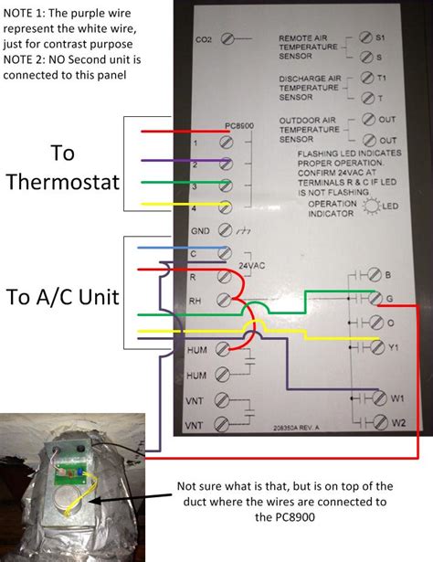 install thermostat wiring honeywell programmable thermostat rth installation question