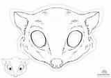 Pages Possum Magic Coloring Animal Mask Colouring Kids Crafts Print Masks Party Australia Choose Board sketch template