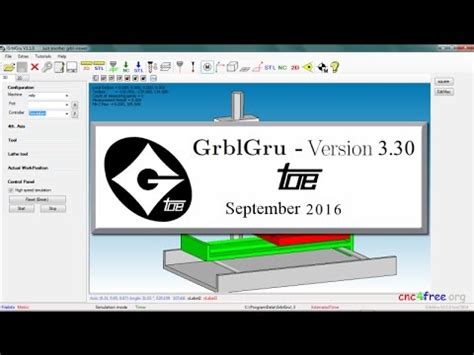 grblgru  milling lathe cam simulation cnc control software youtube