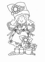 Stamps Embroidery Digi Coloring Dearie Dolls Printable Digital Pages Redwork Garden Angels Hand Sheets July Patterns Choose Board Hobbies Crafts sketch template