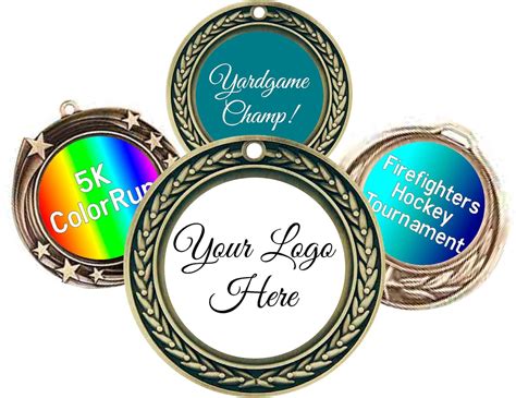 Custom Event Insert Medals Personalized Medals Custom Gold Etsy