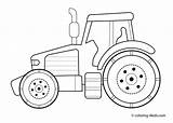 Tractor Coloring Pages Kids Printable Transport Sheets Print Template Backhoe Color Preschool Drawings Transportation Vehicles Boys Templates Deere John Sketch sketch template