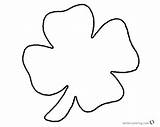 Leaf Clover Coloring Four Pages Kids Printable Preschool Simple Bettercoloring sketch template