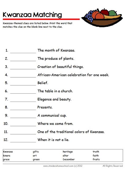 kwanzaa printables books  worksheets images  pinterest