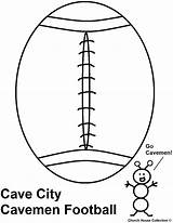 Caveman Cave City Football Coloring Pages Ant Saying Go sketch template