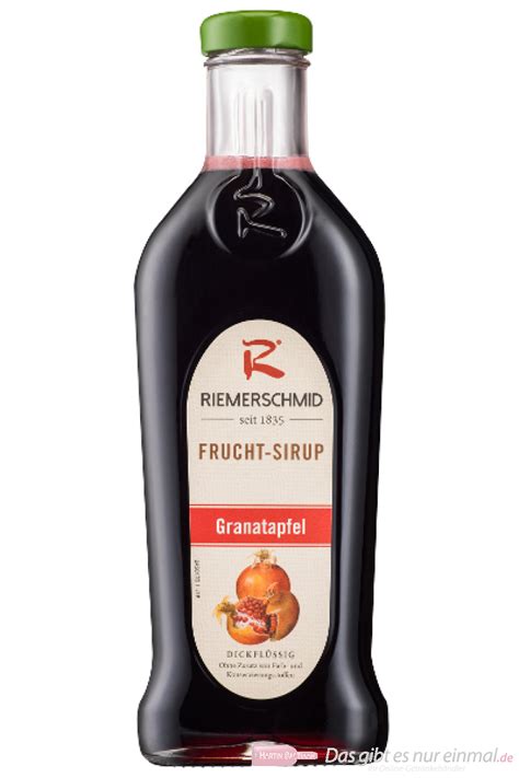 riemerschmid fruchtsirup granatapfel   flasche