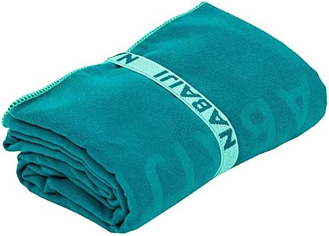 nabaiji microfibre towel xxl green travel bath towel sports swimming hiking quick drying