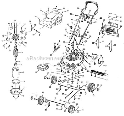 Ryobi Electric Lawn Mower Parts Diagram