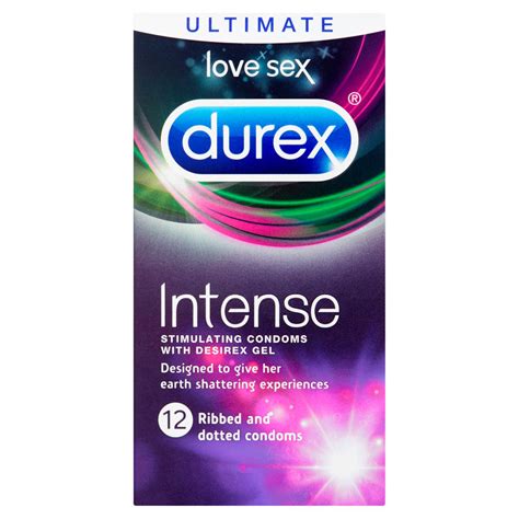 Durex Intense Ribbed And Dotted Condoms 12 Pack Lovewoo