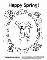 Coloring Spring Pages Happy Printable Sheets Puppy Colouring Popular Scholastic Coloringhome Printablecolouringpages sketch template