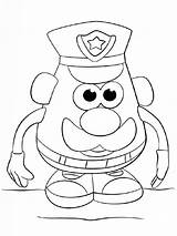 Coloring Pages Mr Potato Head Printable Recommended Color sketch template