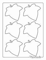 Leaf Template Printable Ivy Easy Small Homemade Gifts Templates Kids Outlines sketch template