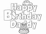 Birthday Happy Papa Coloring Pages Getdrawings sketch template