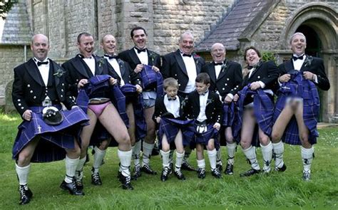 Pessimist Incarnate Scottish Kilt Causes Wedding Fight
