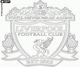 Liverpool Football Coloring Pages Logo Premier League Fc Club City Badge England Printable Flags Reds sketch template