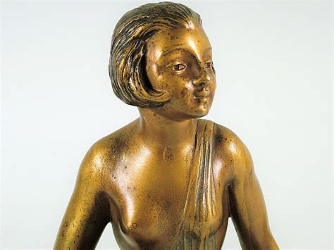 french art deco nude female sculpture attributed to limousin c1925