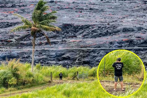 Sea Of Lava Dwarfs Man As Kilauea Volcano In Hawaii Continues To Erupt