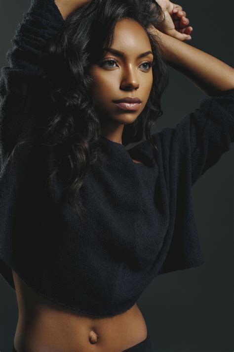 hit the floor star logan browning gets casually sexy in
