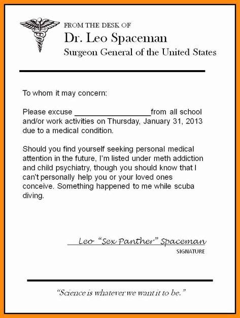 urgent care doctor note   doctors note template doctors note