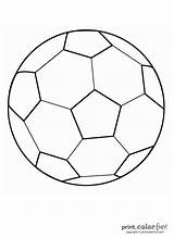 Ball Soccer Coloring Color Print Pages Colouring Printable Sports Cards Fun Big sketch template